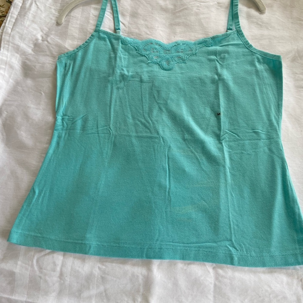 Ann Taylor Loft Cami Tank Top Turquoise (blue) Size Medium
